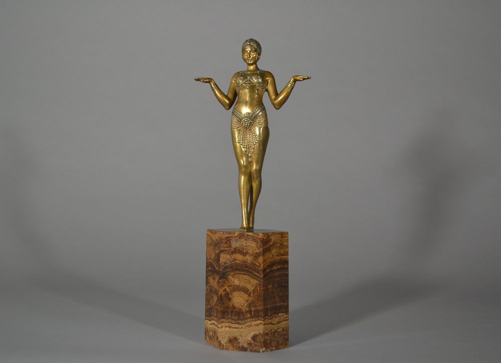 Dh. Chiparus. Theban dancer. Bronze figure. 1925