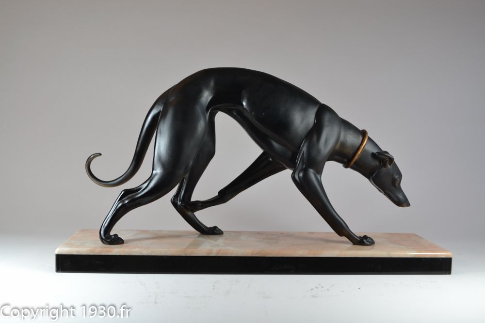 Art deco Rochard greyhound 