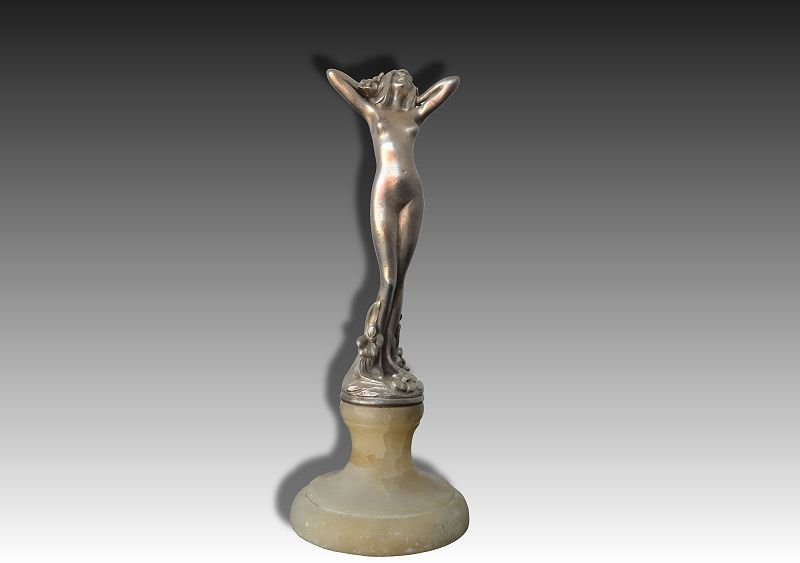 Mascott Art nouveau Yougendstil bronze sculpture