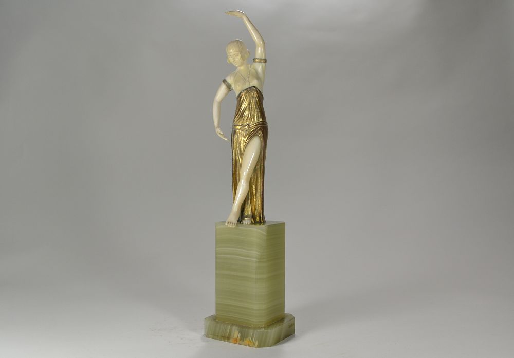 Barthelemy gilt bronze and Ivory dancer