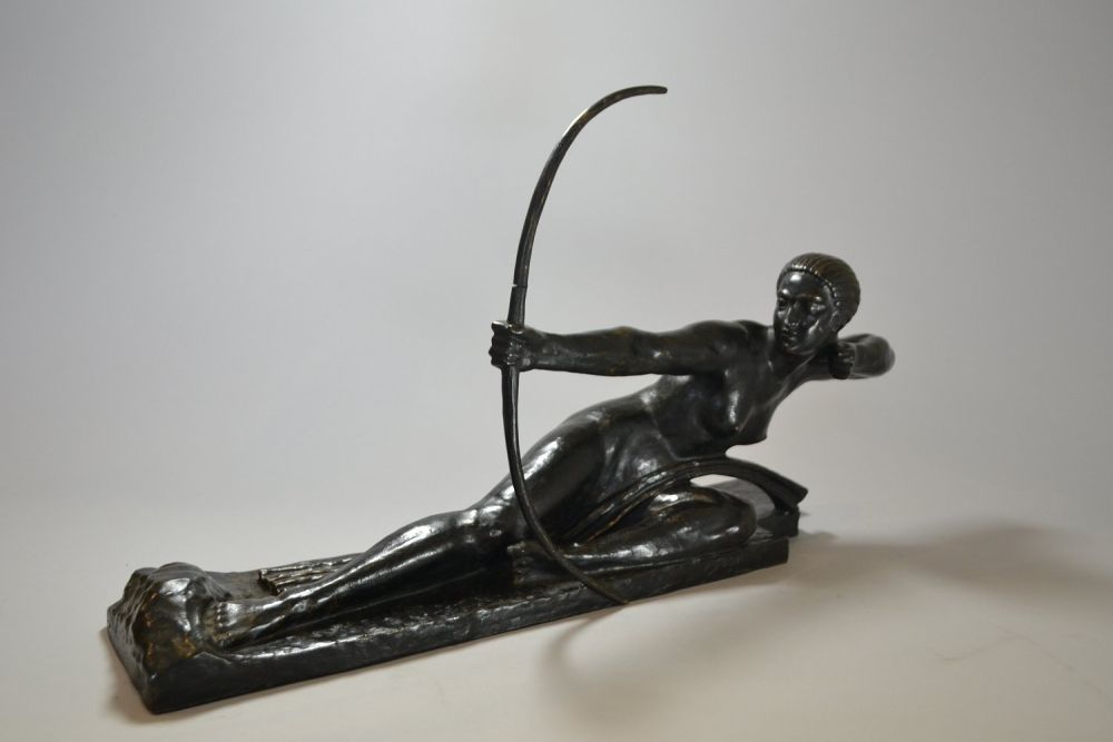 M. Bouraine. Bronze archer. Penthesilea Queens of Amazons for Susse Foundry
