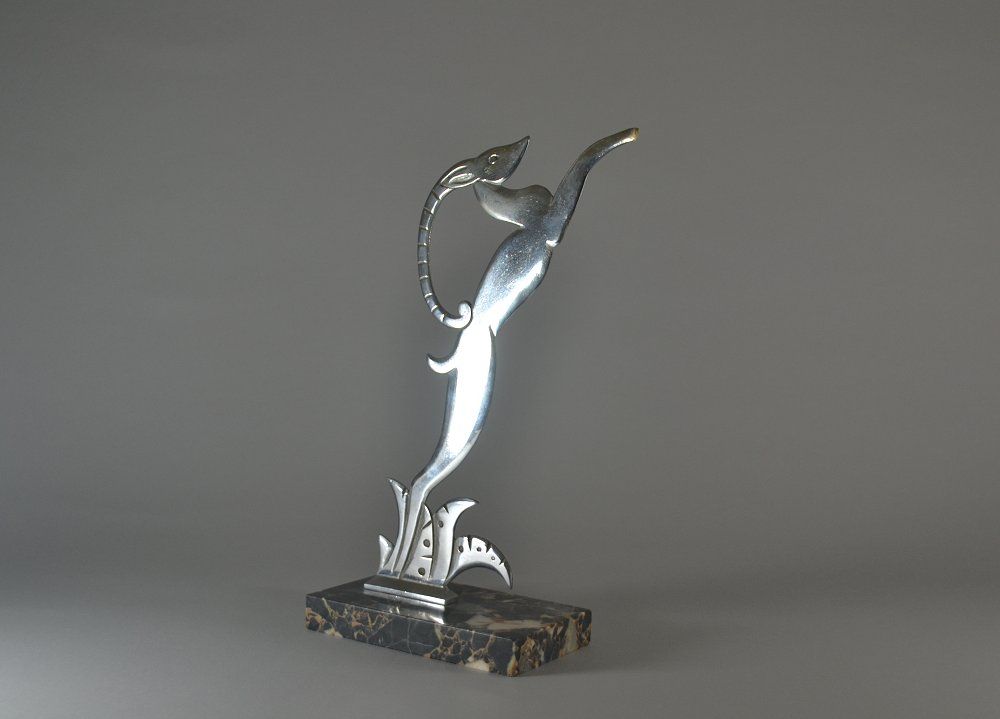 Modernist art deco sculpture of an Antilope