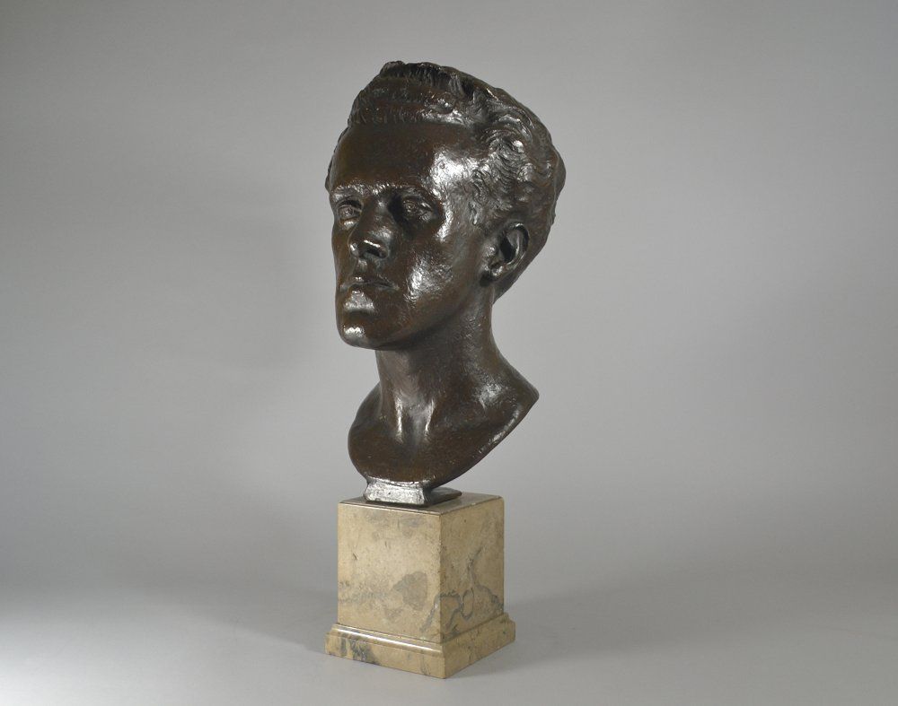 Stunning bronze Head. Arno Breker ? Despiau ? 