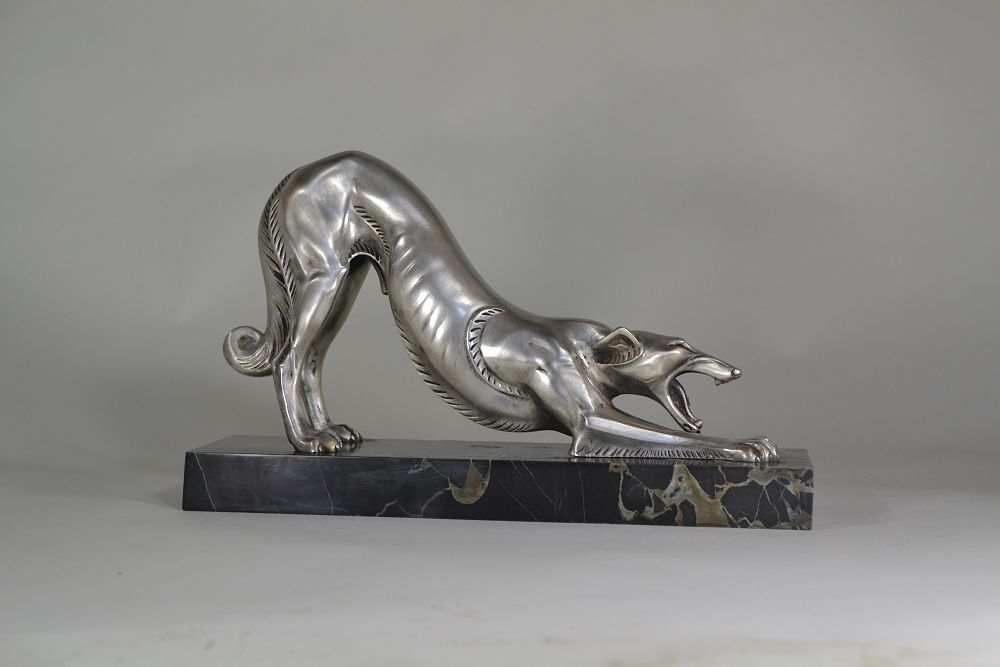 Louis Carvin bronze greyhound