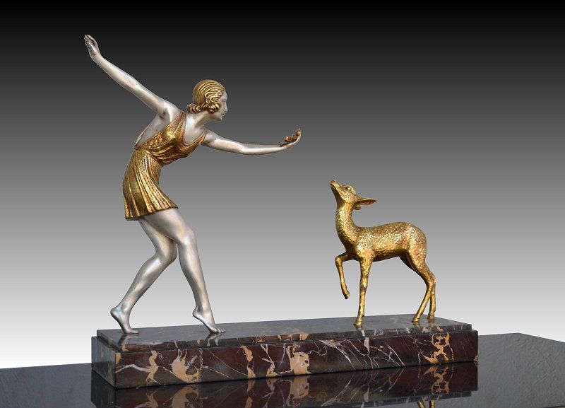 Chiparus bronze lady