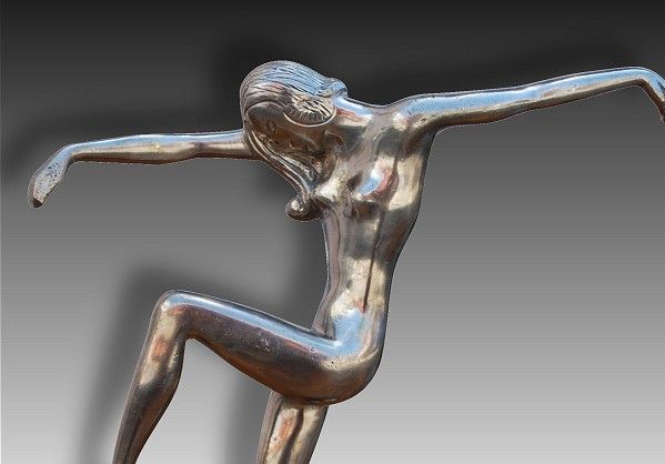 Modernist bronze dancer