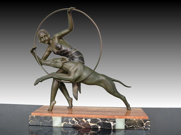 Lady with greyhound by Limousin