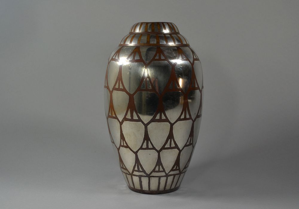 Iconic Luc Lanel for Christofle dinanderie vase