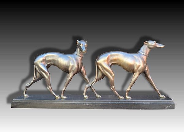 Godard Greyhound sculpture