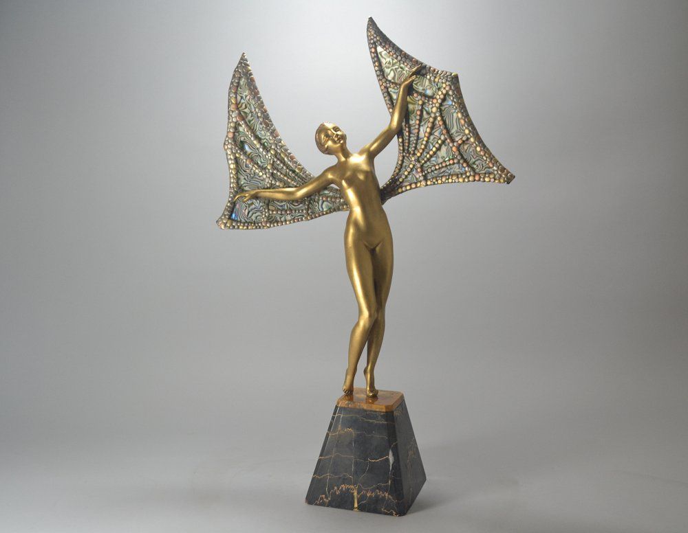 Limousin. Butterfly lady dancer tall figure