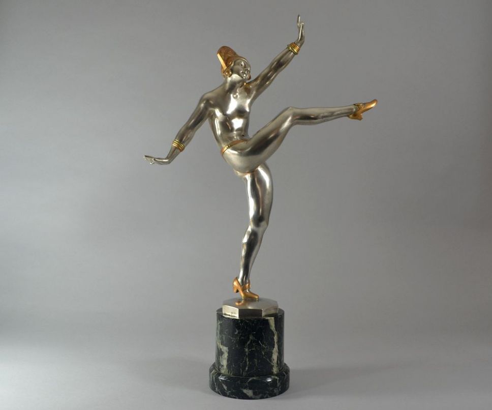 J.P. Morante tall bronze dancer. 60cm