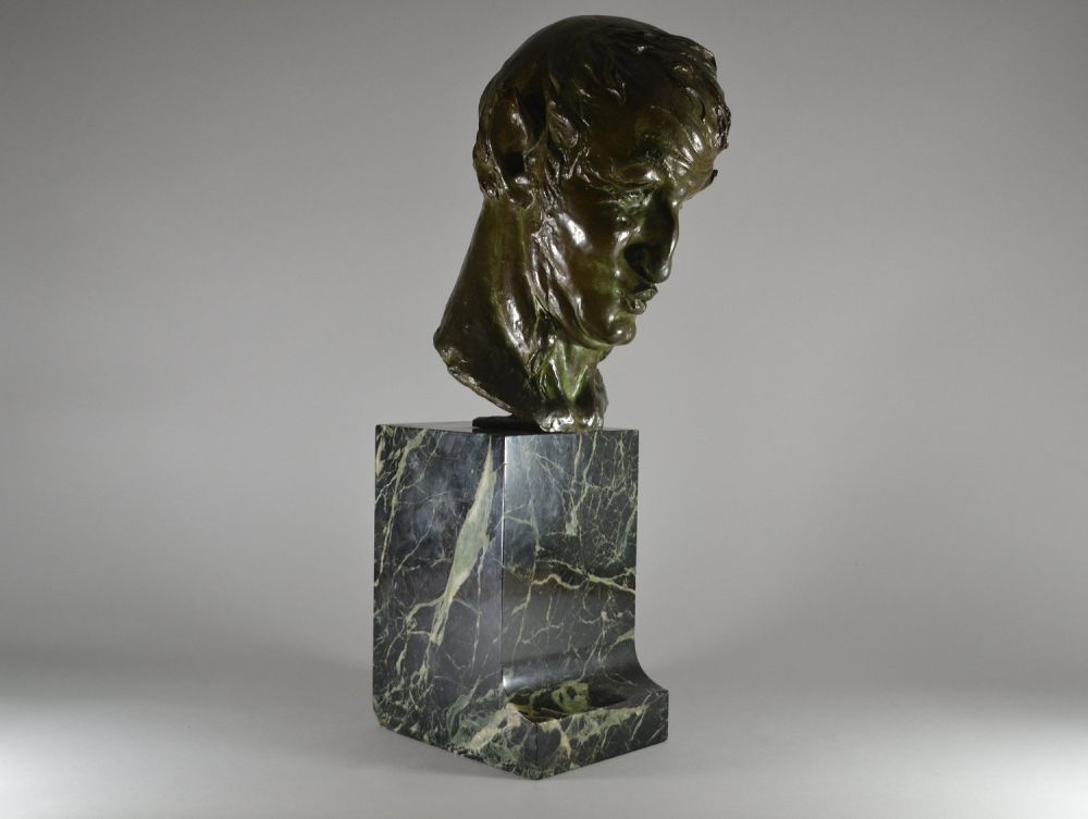 Maurice Guiraud Riviere tall bust of Nijinsky / Ballets Russe