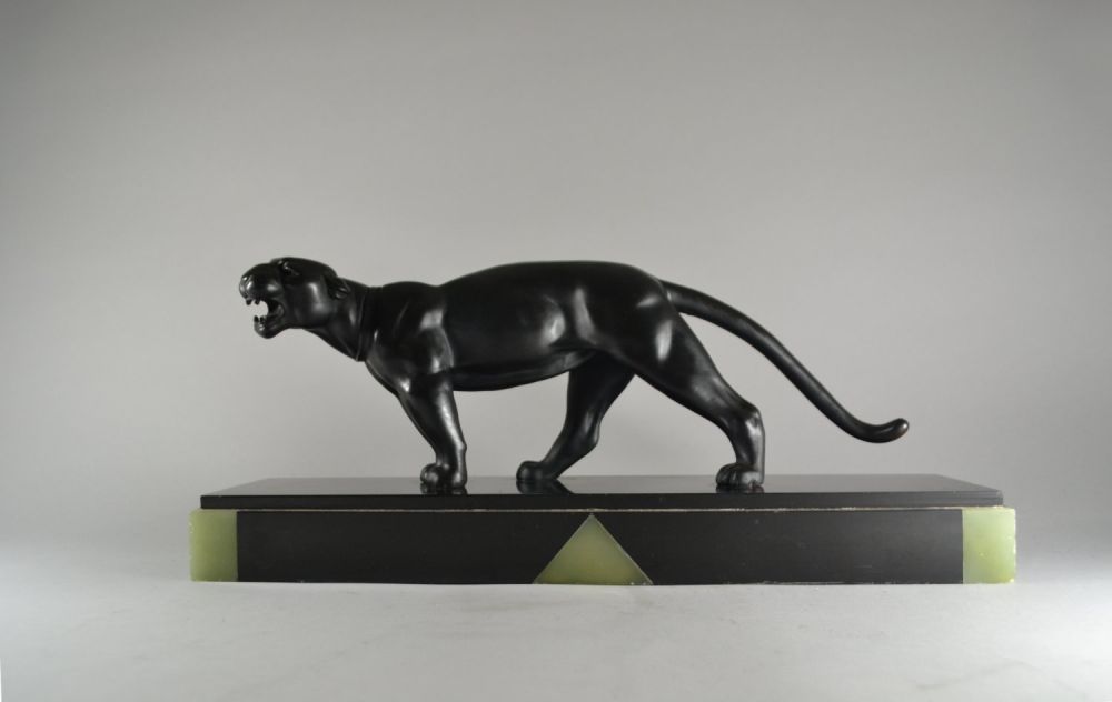 An art deco panther by Alexandre Ouline