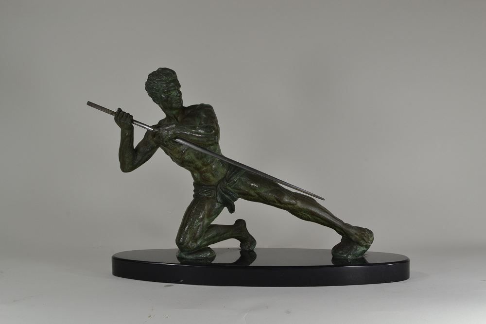 1930.fr A male art deco french figure by Rudens Art deco sculptures