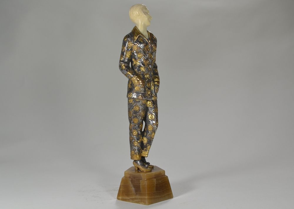 Dorval bronze and Ivory pyjama girl