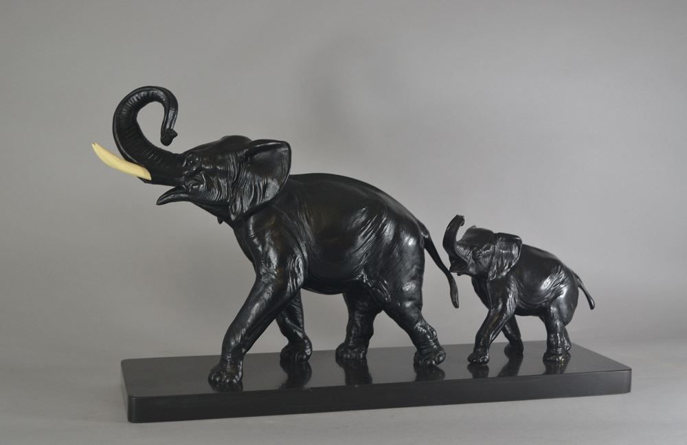 Irenee Rochard elephant group 1930