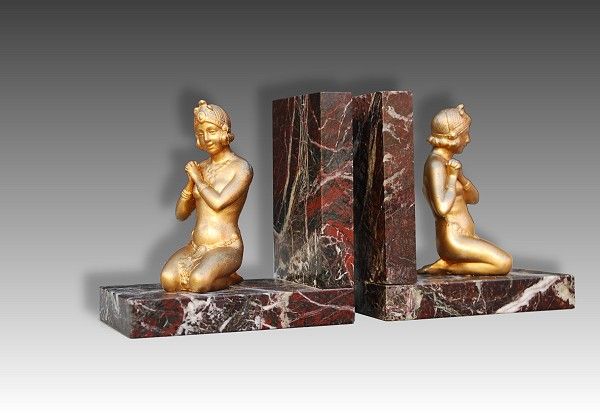 Art deco bookends