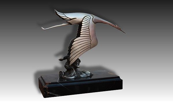 1930.fr Bazin for Hispano Suiza - Art deco sculptures bronze 