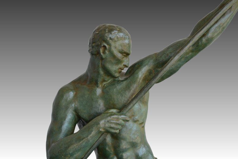 1930.fr Pierre Le Faguays tall bronze sculpture - Art deco sculptures ...