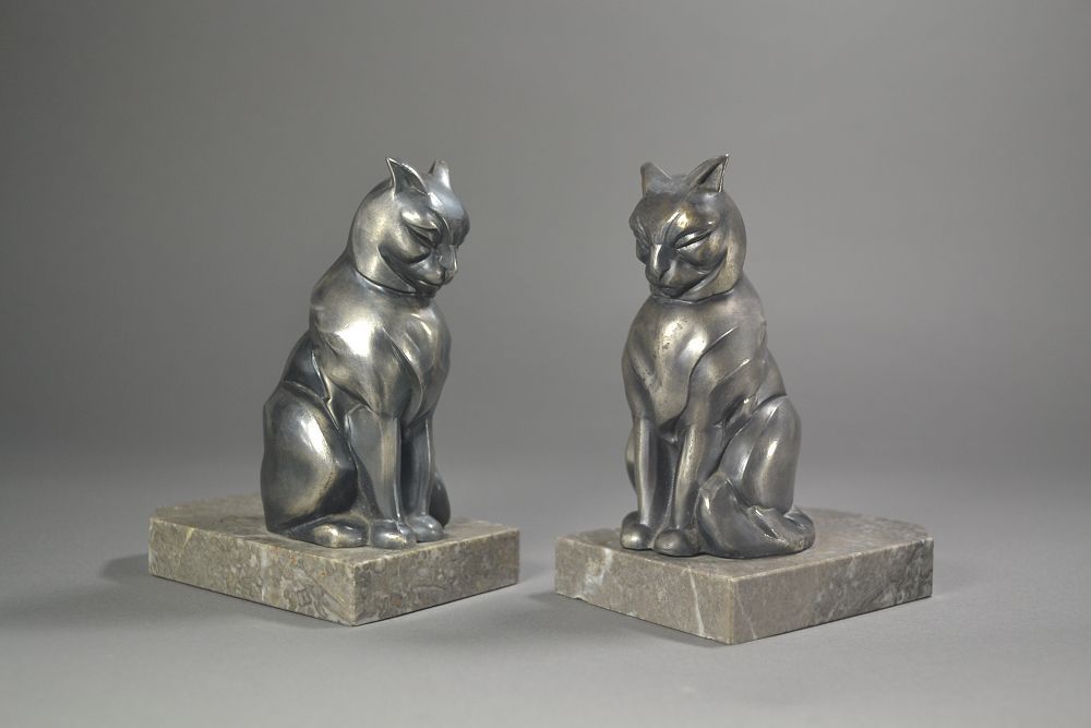 aubaho Nostalgie Sculpture Chat - Maison de Jardin - Style Antique - York  Cats