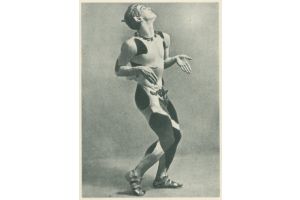 Maurice Guiraud Riviere tall bust of Nijinsky / Ballets Russe