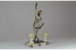 Carnival : Bronze art deco sculpture