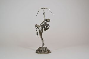 Le Faguays diana. 33cm version. Siver plated bronze