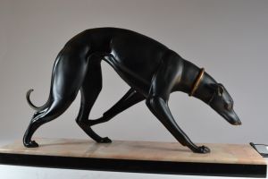 Art deco Rochard greyhound 