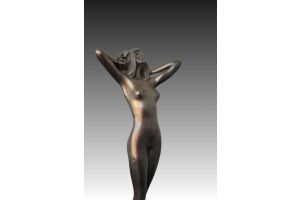 Mascott Art nouveau Yougendstil bronze sculpture