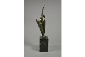 art deco bronze trophy. Probably italian