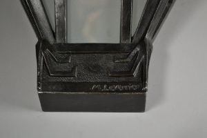 Rare art deco Max Le Verrier sconce