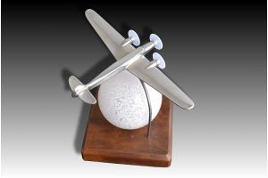 Art deo Lamp with plane