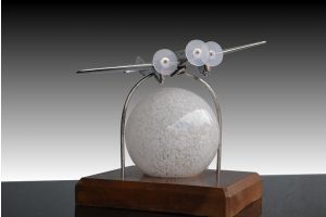 Art deo Lamp with plane