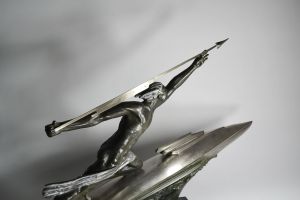 La Vitesse. (Speed) Frederich Focht 1930 stunning sculpture