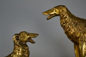 circa 1930 art deco borzois group 