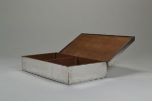 Art deco silver plated box