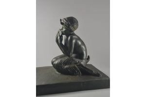 1927 Louis Botinelly large bronze groupe 