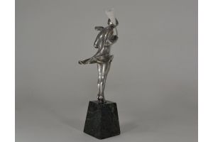 The squall. Art deco bronze sculpture
