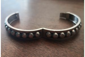 Art deco sterling silver modernist bracelet