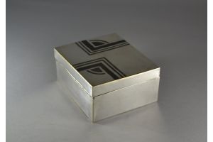 Rare art deco Luc Lanel for Christofle cigarette box. 