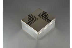 Rare art deco Luc Lanel for Christofle cigarette box. 