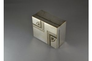 Rare art deco Luc Lanel for Christofle cigarette box. 