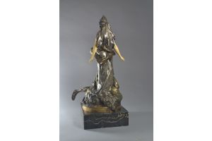 Theodore Riviere. Bronze and Ivory Salammbo - Carthage iconic group