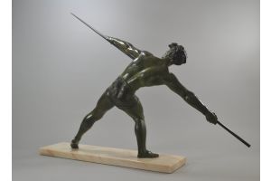 Dh. Chiparus impressive javelin thrower. 