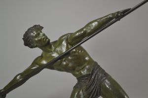 Dh. Chiparus impressive javelin thrower. 