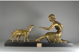 1925 large Chiparus art deco group