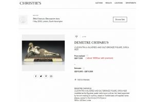Dh. Chiparus. Cleopatra bronze figure. Circa 1925