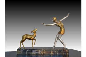 Chiparus bronze lady