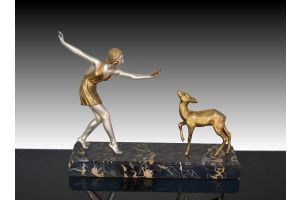 Chiparus bronze lady