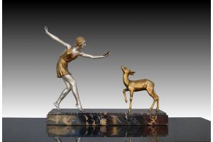 Chiparus bronze lady